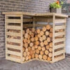 Forest Garden Corner Log Store