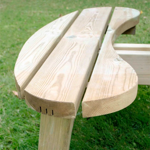 Forest Garden Circular Picnic Table - Image 5