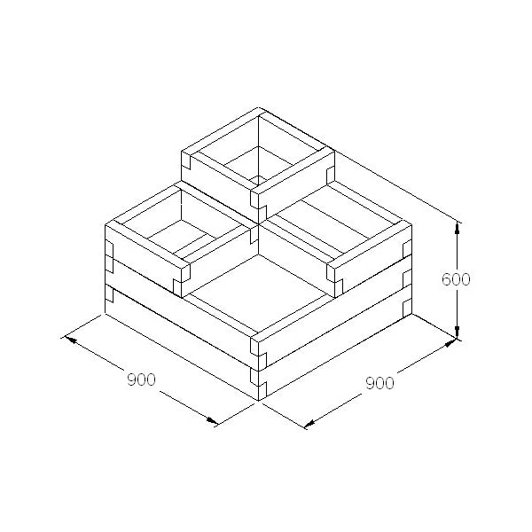 Caledonian Tiered Raised Bed - Image 4