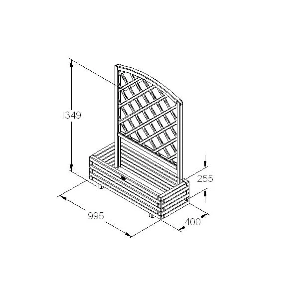 Toulouse Wooden Planter - Image 3