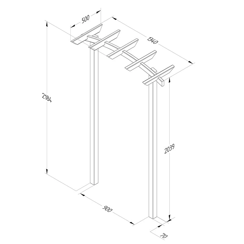 Forest Garden Hanbury Dome Top Arch - Image 4