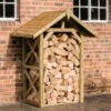 Forest Garden Medium Wall Apex Log Store