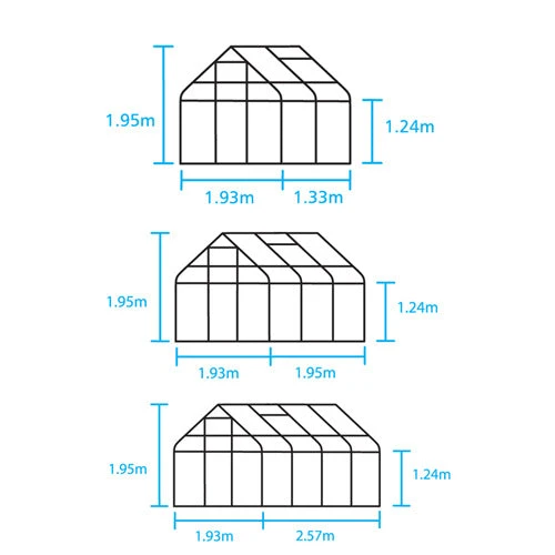 6X6 Greenhouse - Halls Supreme - Image 2