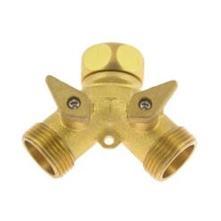Brass Twin Tap Connector