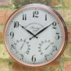 Outdoor Henley Wall Clock And Thermometer